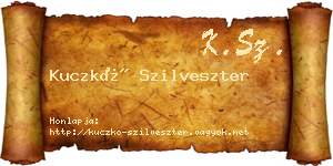 Kuczkó Szilveszter névjegykártya